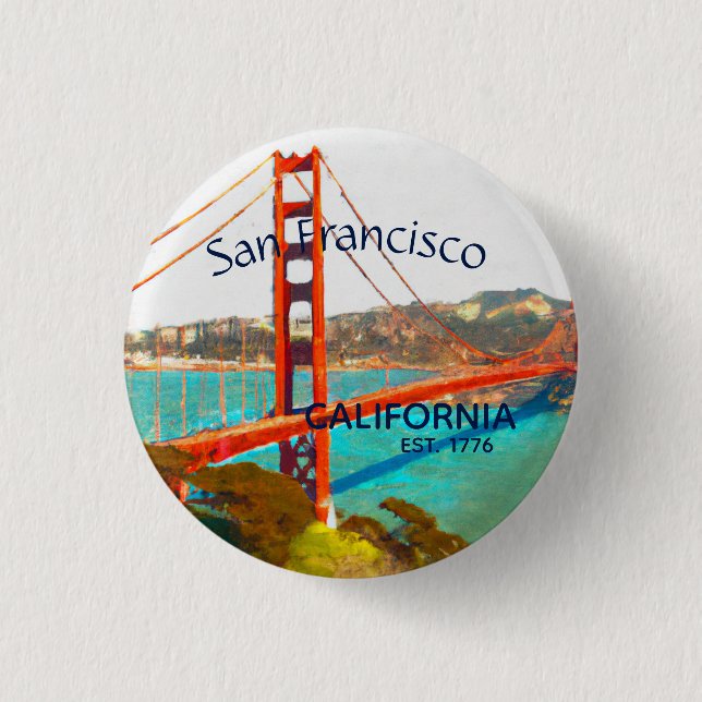 San Francisco GoldenGate   Button (Front)