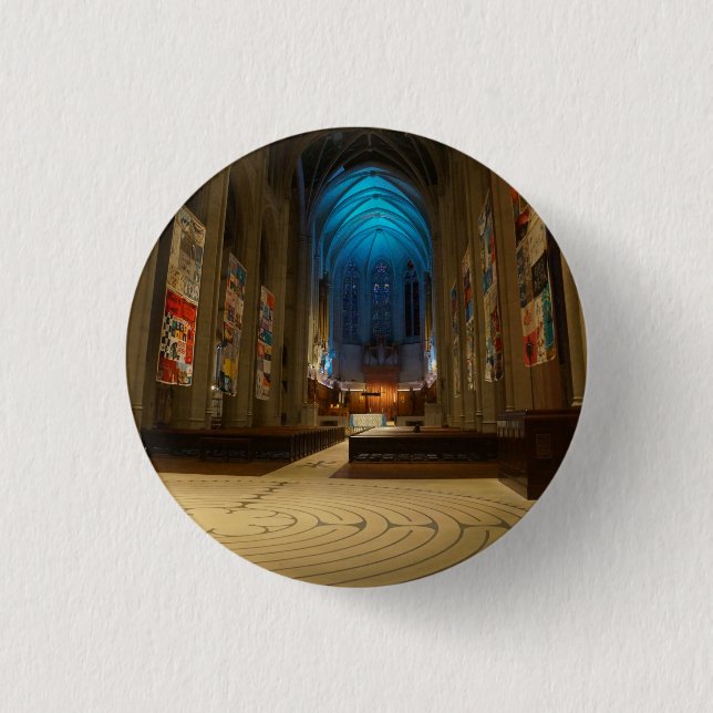 San Francisco Grace Cathedral #2 Pinback Button (Front)