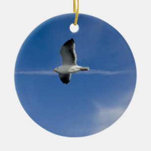 San Francisco Gull Ceramic Ornament
