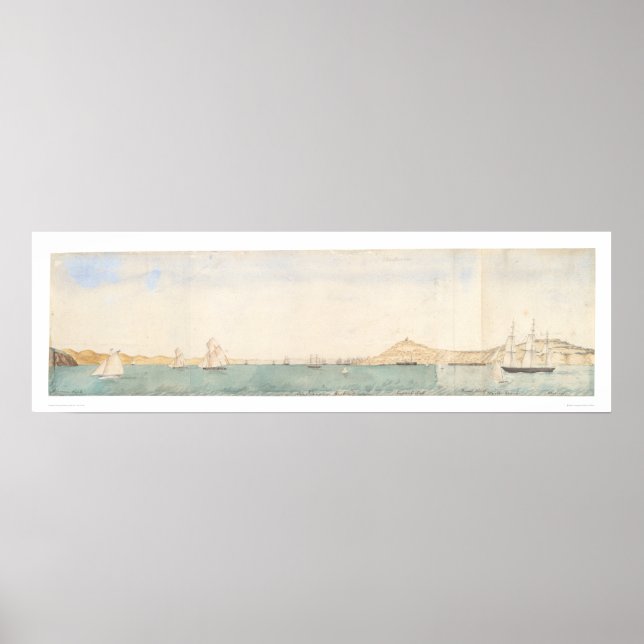 San Francisco harbor, California (1244) Poster (Front)