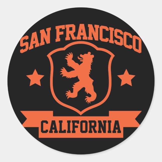 San Francisco Heraldry Classic Round Sticker (Front)