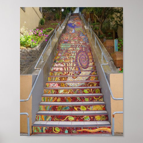 San Francisco Hidden Garden Steps 1 Poster