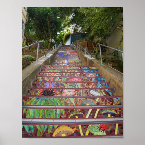 San Francisco Hidden Garden Steps 4 Poster