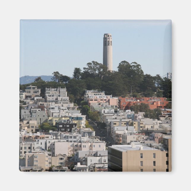 san francisco hill magnet (Front)