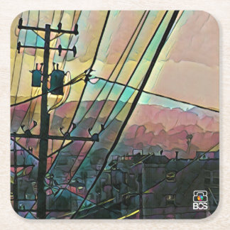 San Francisco Hills Paper Coaster