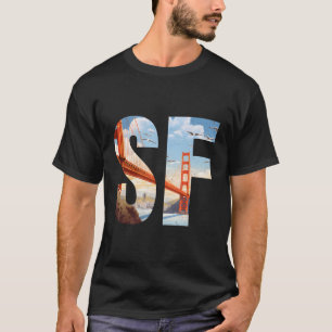 San Francisco Iconic Golden Gate Bridge Sf Shoreli T-Shirt
