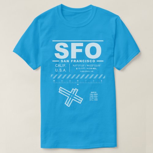 San Francisco International Airport SFO T_Shirt