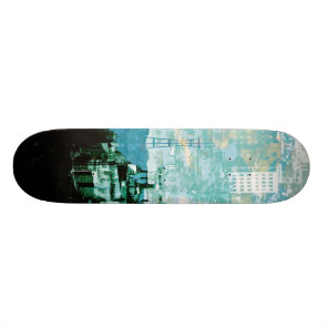 San Francisco Island_cyan Skateboard