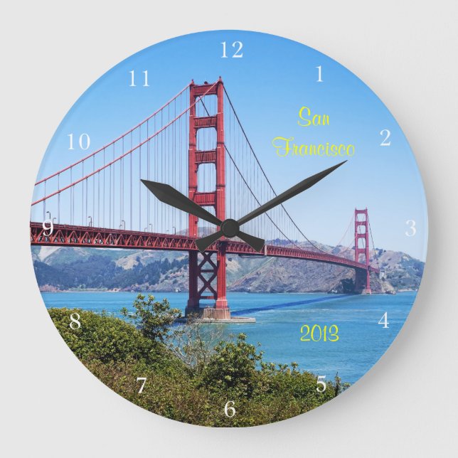 San Francisco Keepsake Large Clock (Front)