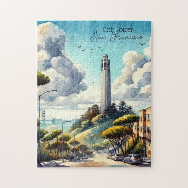 San Francisco Landmark Souvenir Jigsaw Puzzle (Vertical)