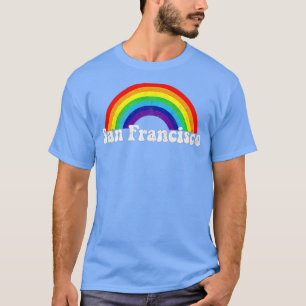 San Francisco LGBQ Gay Pride Rainbow Premium  T-Shirt