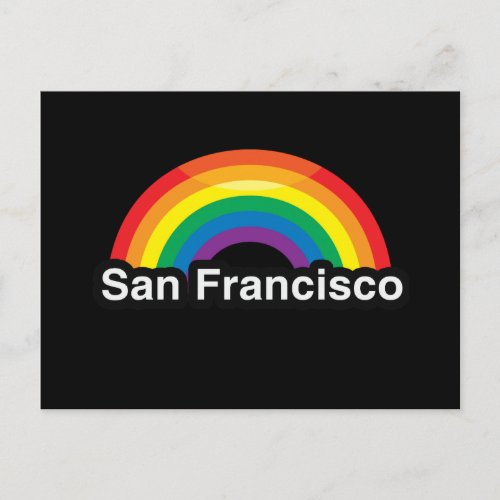 SAN FRANCISCO LGBT PRIDE RAINBOW _png Postcard