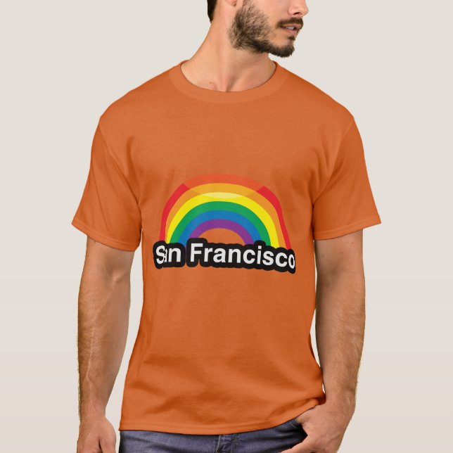 SAN FRANCISCO LGBT PRIDE RAINBOW -.png T-Shirt (Front)