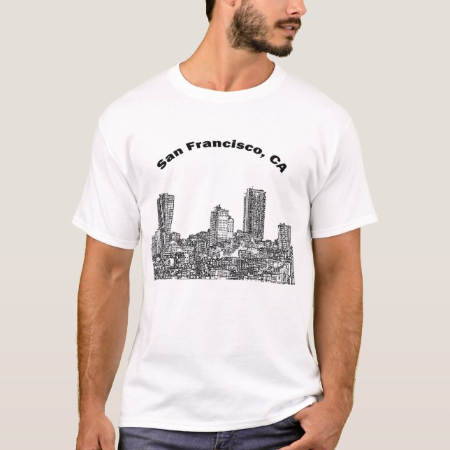 San Francisco Line Art T-Shirt (Front)