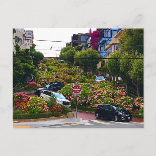 San Francisco Lombard Street 1 Postcard