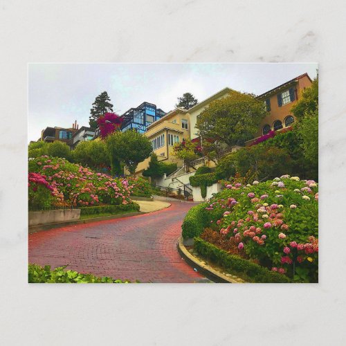 San Francisco Lombard Street 2 Postcard