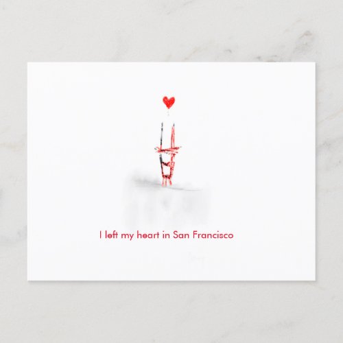 San Francisco Love Postcard