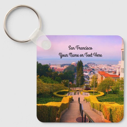 San Francisco Lyon Street Steps 2_3 Keychain