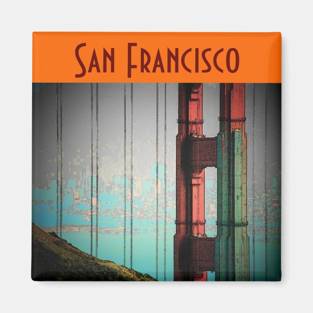 San Francisco Magnet - Customized (Front)