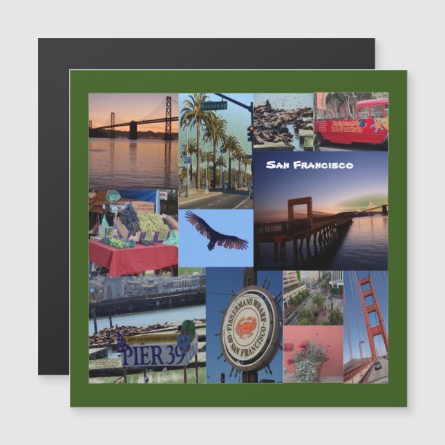 San Francisco magnetic card (Front/Back)