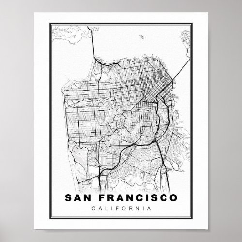 San Francisco Map Poster