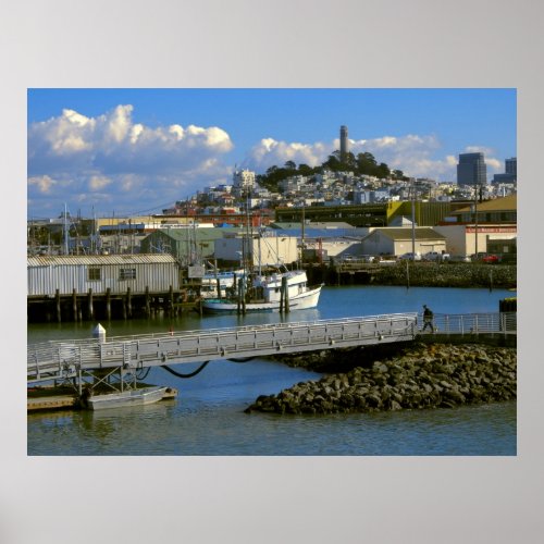 SAN FRANCISCO MARINA and COIT TOWER Poster