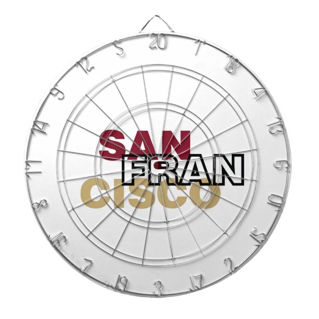 San Francisco Metal Cage Dartboard (Front)