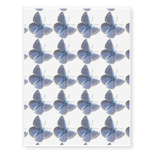 San Francisco Mission Blue Butterfly Temporary Tattoos