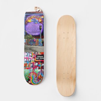 San Francisco Mission Street Art Skateboard | Zazzle