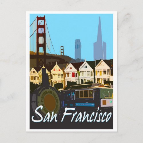 San Francisco Montage Postcard
