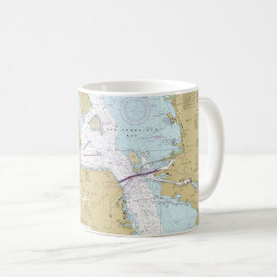 San Francisco Nautical Map Mug