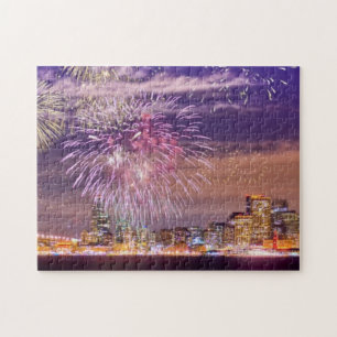 San Francisco New Year Fireworks Jigsaw Puzzle