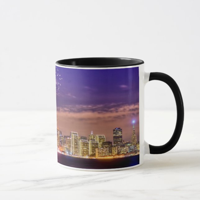 San Francisco New Year Fireworks Mug (Right)