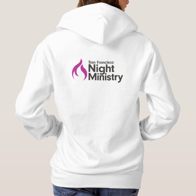 San Francisco Night Ministry Hoodie - White (Back)
