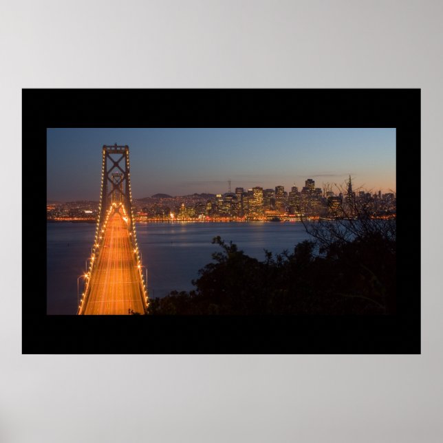San Francisco Nightfall Poster (Front)