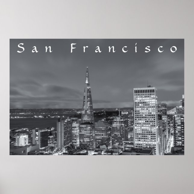 San Francisco Nighttime Poster (Front)