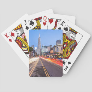 San Francisco North Beach Motion Blur Traffic Poker Cards