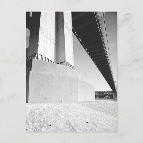 San Francisco Oakland Bay Bridge Tower Base Postcard