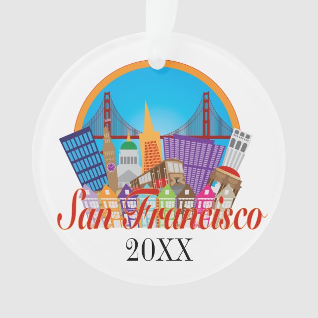 San Francisco Ornament (Front)