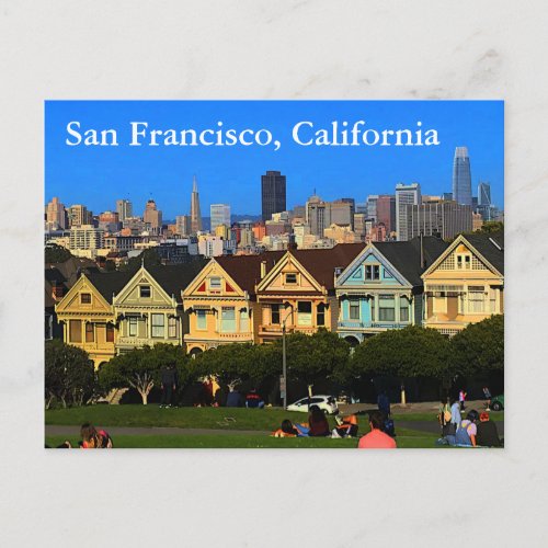 San Francisco Painted Ladies 1_2 Postcard