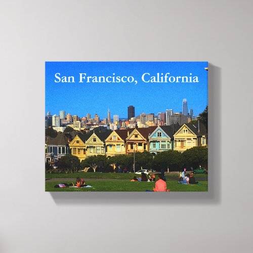 San Francisco Painted Ladies 1 Canvas Print