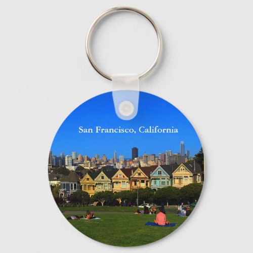 San Francisco Painted Ladies 1 Keychain