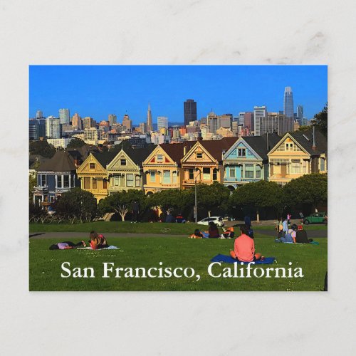 San Francisco Painted Ladies 1 Postcard