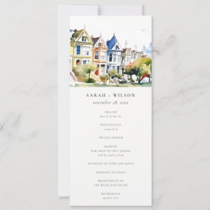San Francisco Painted Ladies Wedding Program