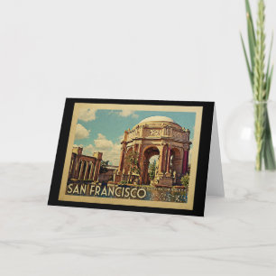 San Francisco Palace California Vintage Travel Card