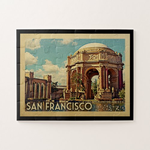 San Francisco Palace California Vintage Travel Jigsaw Puzzle