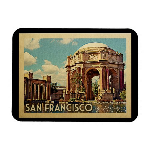 San Francisco Palace California Vintage Travel Magnet