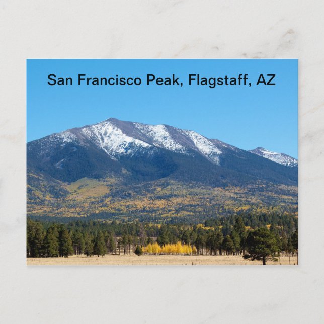 San Francisco Peak in the Fall Postcard (Front)