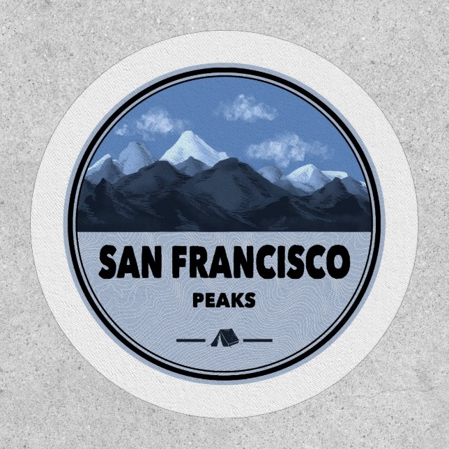 San Francisco Peaks Arizona Camping Patch (Front)