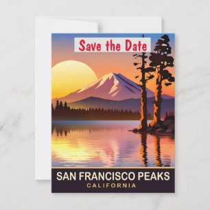 San Francisco Peaks Arizona Wedding Invitation